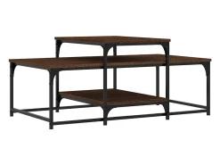 Mesa De Centro|vidaxl Mesa de centro 102x60x45 cm derivados madeira carvalho castanho Natural claro