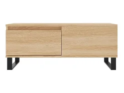 Mesa De Centro* Mesa de centro 90x50x36,5 cm derivados madeira carvalho sonoma PT361025 Castanho