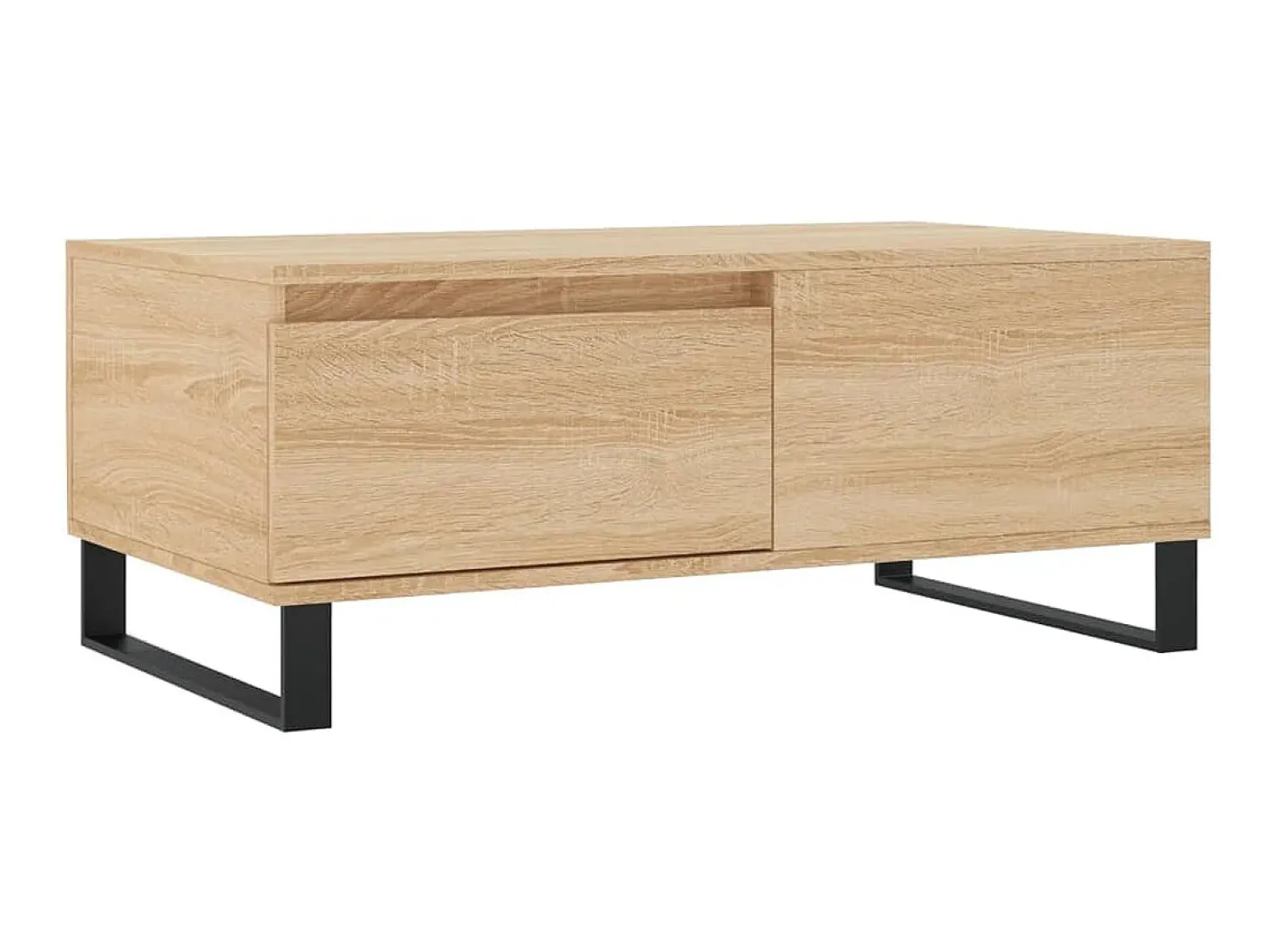 Mesa De Centro* Mesa de centro 90x50x36,5 cm derivados madeira carvalho sonoma PT361025 Castanho