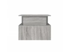 Clearance Mesa de centro 90x55x42,5 cm derivados de madeira cinza sonoma PT449566 Cinzento