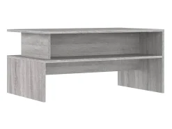 Clearance Mesa de centro 90x55x42,5 cm derivados de madeira cinza sonoma PT449566 Cinzento