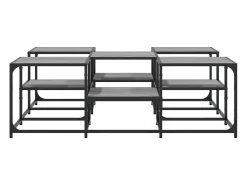 vidaxl Mesa de centro 121x121x40 cm derivados madeira sonoma^ Mesa De Centro