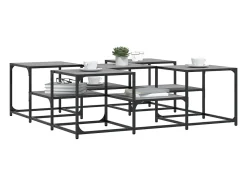 vidaxl Mesa de centro 121x121x40 cm derivados madeira sonoma^ Mesa De Centro