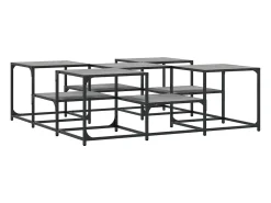 vidaxl Mesa de centro 121x121x40 cm derivados madeira sonoma^ Mesa De Centro