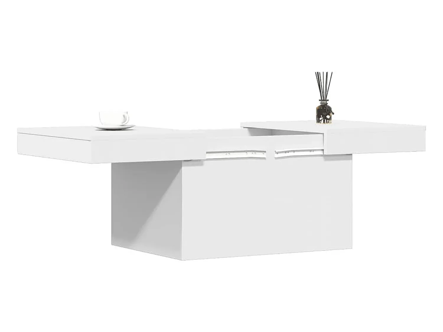Mesa De Centro* Mesa de centro 100x55x40 cm derivados de madeira PT531165 Branco