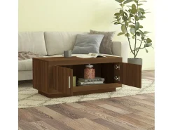 Clearance Mesa de centro 102x50x45 cm derivados madeira carvalho PT177387 Castanho
