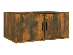Mesa De Centro| Mesa de centro 80x50x36 cm derivados madeira carvalho fumado PT713241 Castanho
