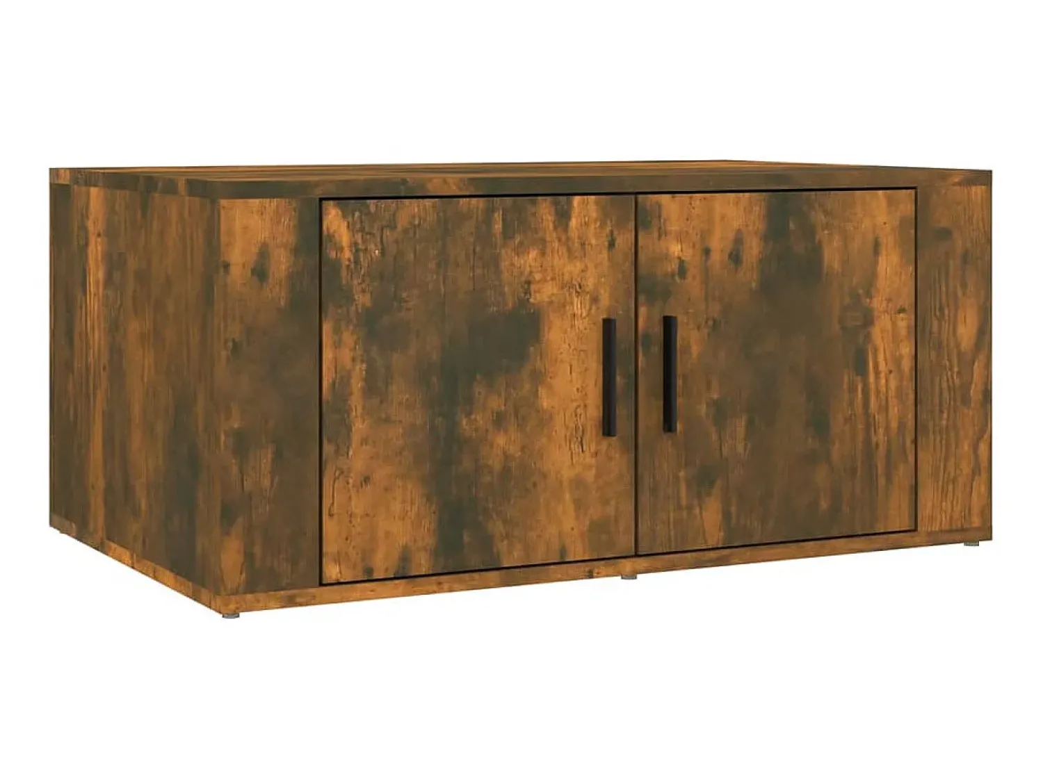 Mesa De Centro| Mesa de centro 80x50x36 cm derivados madeira carvalho fumado PT713241 Castanho