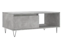 Mesa de centro 90x50x36,5 cm derivados madeira cimento PT886229 Cinzento