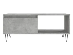 Mesa de centro 90x50x36,5 cm derivados madeira cimento PT886229 Cinzento