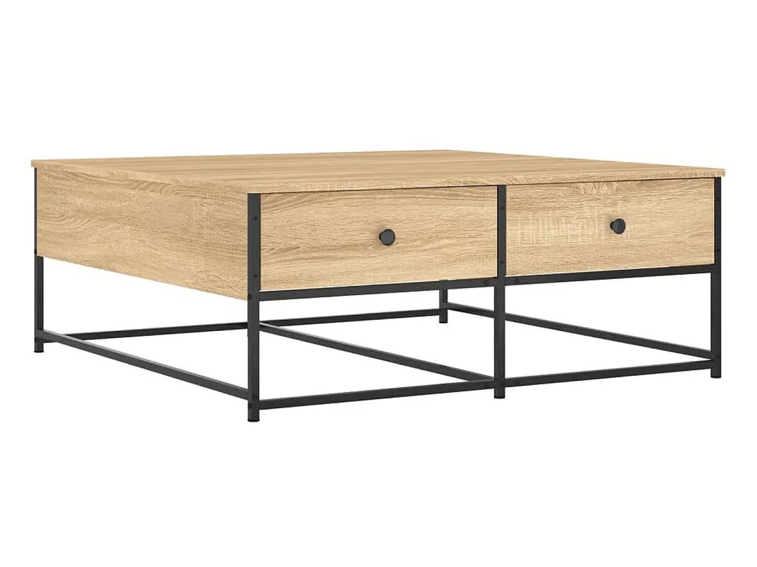 Best Mesa de centro 100x99x40 cm derivados madeira carvalho sonoma PT815061 Castanho