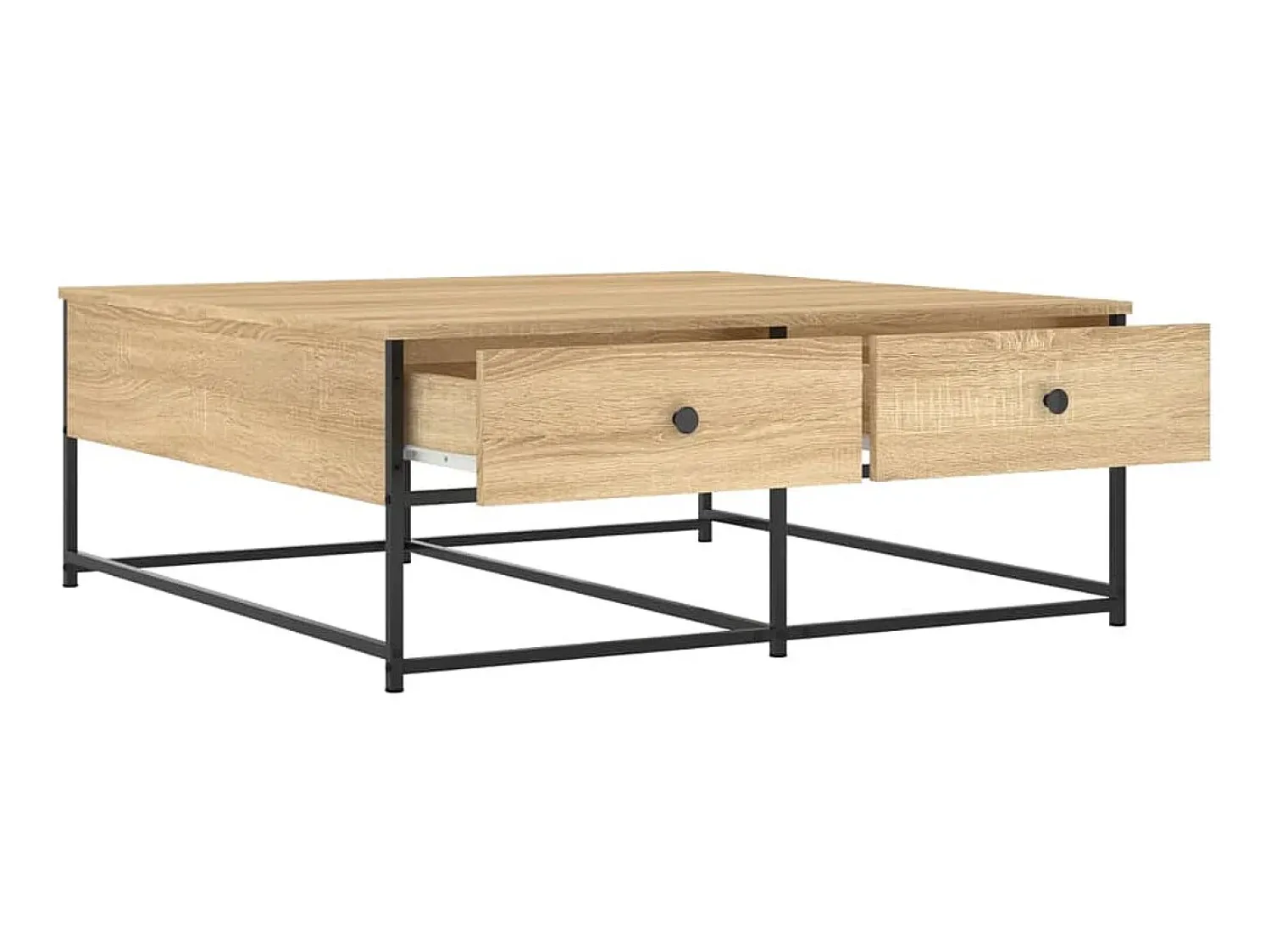 Best Mesa de centro 100x99x40 cm derivados madeira carvalho sonoma PT815061 Castanho