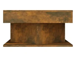 vidaxl Mesa de centro 57x57x30 cm derivados de madeira carvalho fumado^ Mesa De Centro