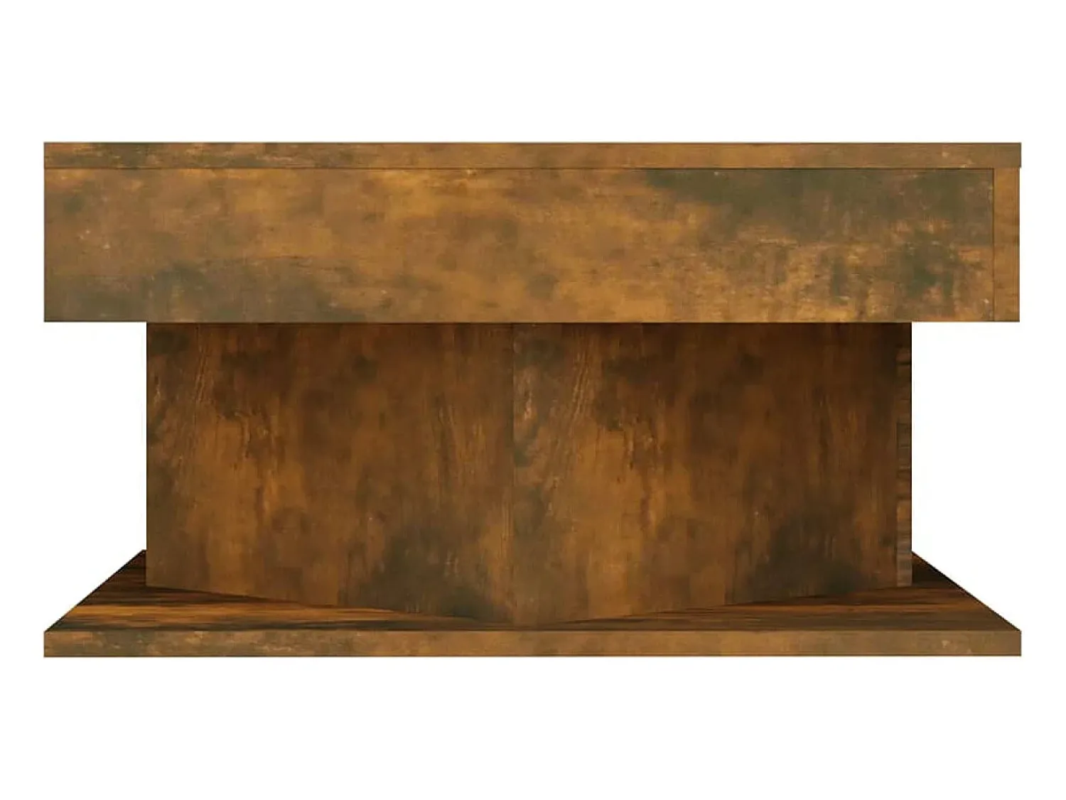 vidaxl Mesa de centro 57x57x30 cm derivados de madeira carvalho fumado^ Mesa De Centro
