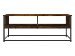 Mesa De Centro* Mesa de centro 100x51x40 cm derivados madeira carvalho fumado PT918451 Castanho