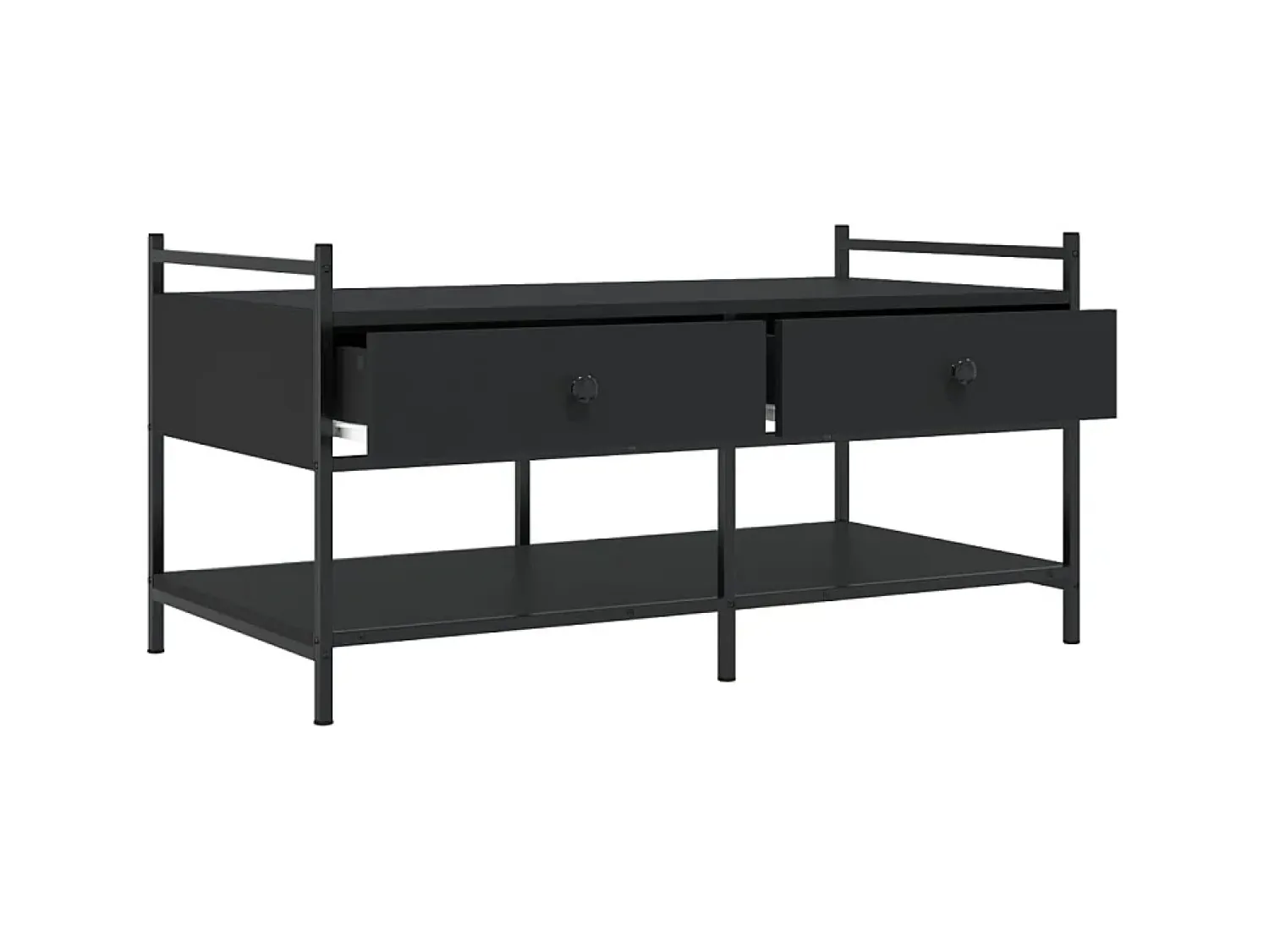 Mesa De Centro* Mesa de centro 99x50x50 cm derivados de madeira PT135199 Preto