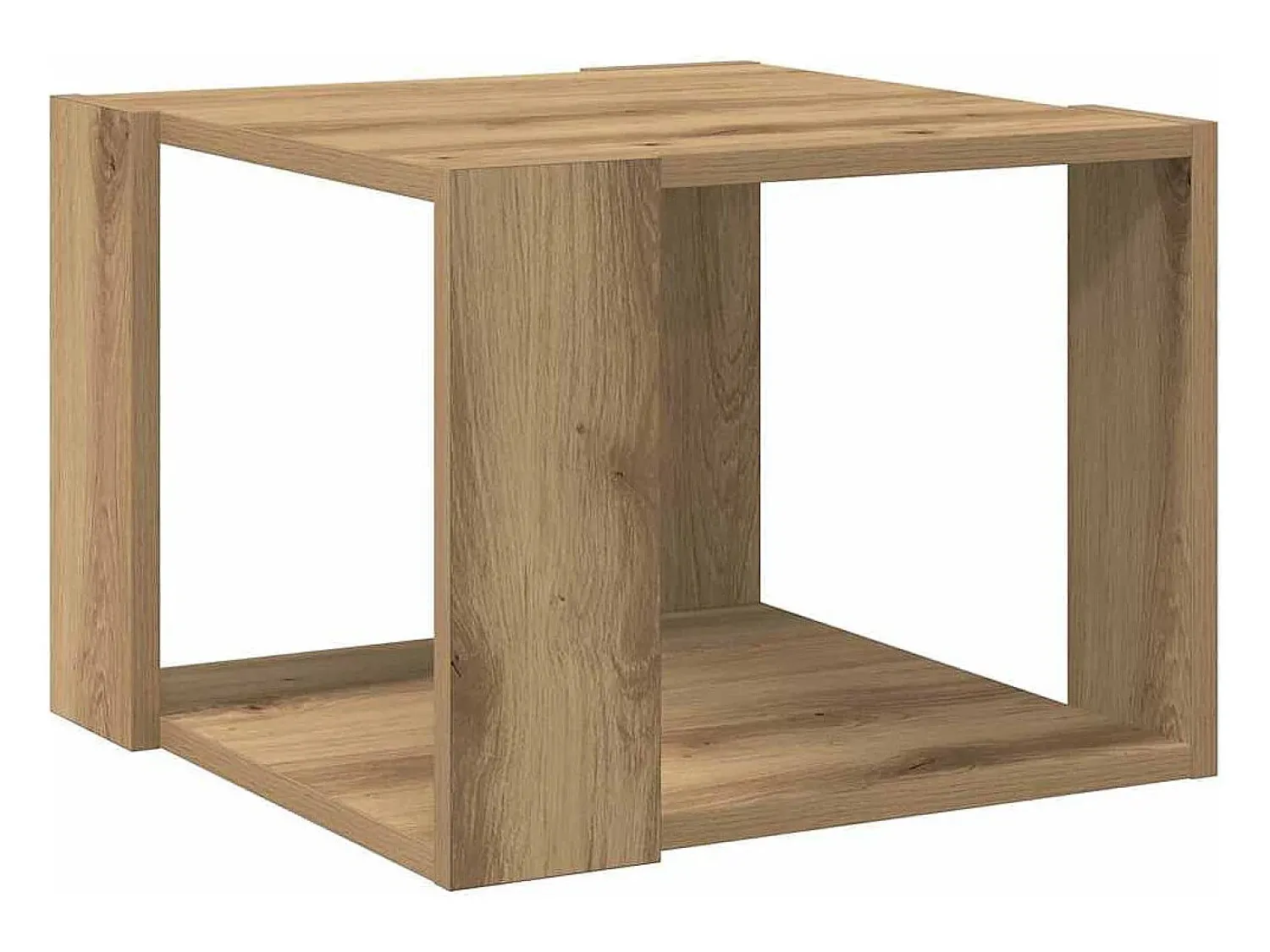 Discount vidaxl Mesa de centro 40x40x30 cm deriv. madeira carvalho artisiano Natural claro
