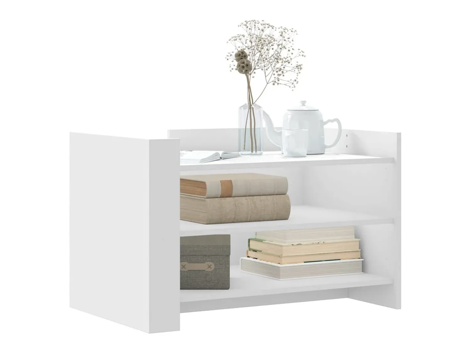 Mesa De Centro* Mesa de centro 80x50x50 cm derivados de madeira PT801873 Branco