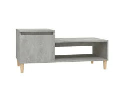 Mesa De Centro* Mesa de centro 100x50x45 cm derivados madeira cimento PT556276 Cinzento