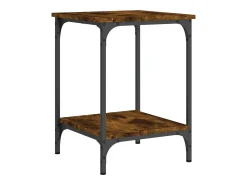 Clearance vidaxl Mesa de centro 40x40x55 cm derivados de madeira carvalho fumado Natural claro