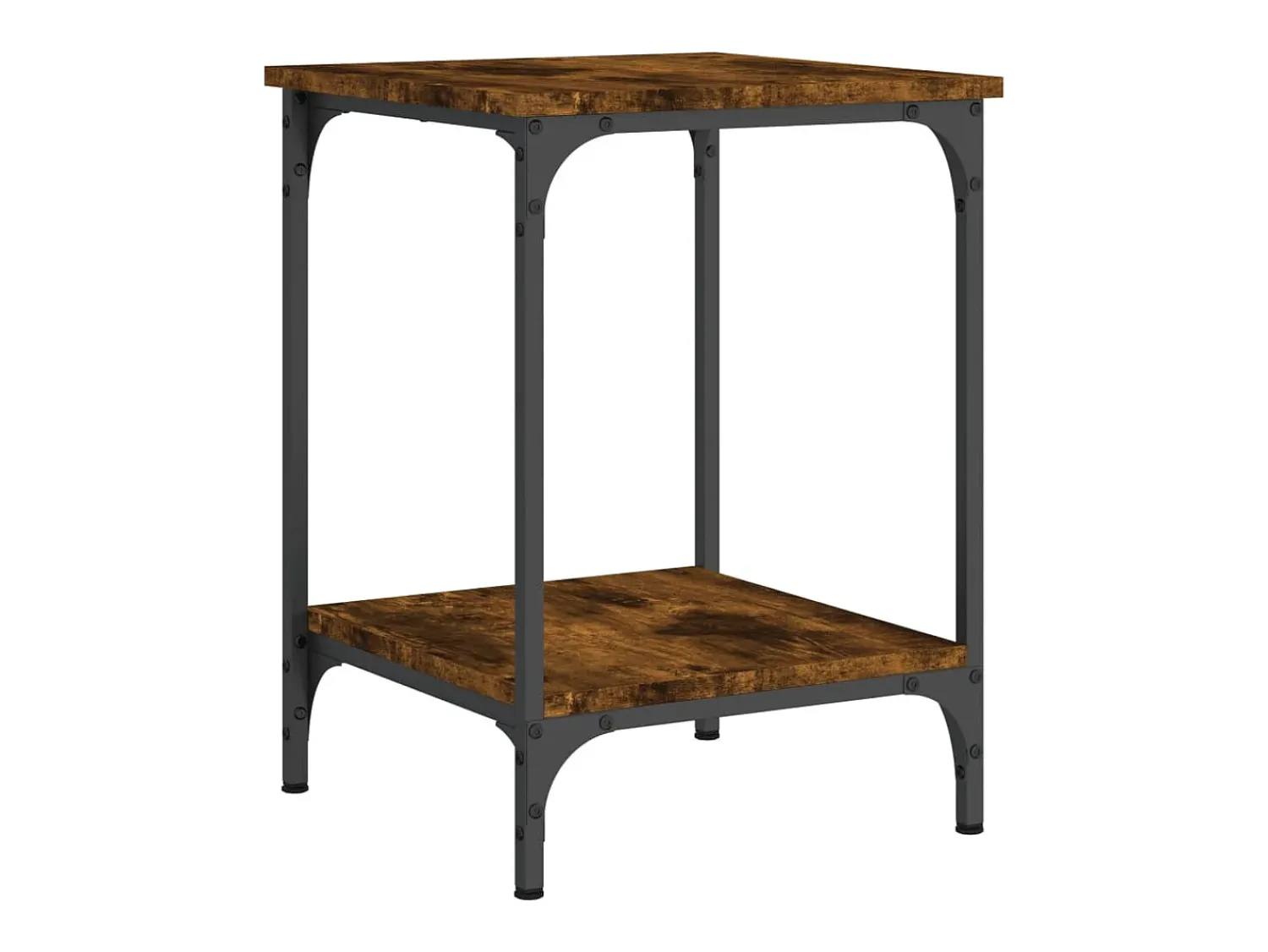 Clearance vidaxl Mesa de centro 40x40x55 cm derivados de madeira carvalho fumado Natural claro