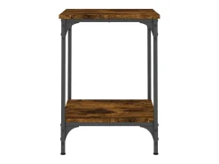Clearance vidaxl Mesa de centro 40x40x55 cm derivados de madeira carvalho fumado Natural claro