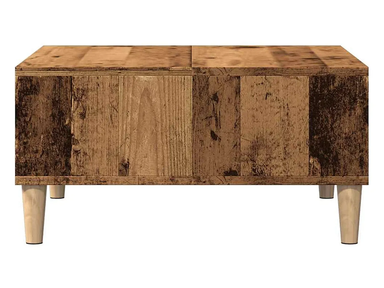 vidaxl Mesa de centro 60x60x30 cm derivados de madeira madeira velha^ Mesa De Centro