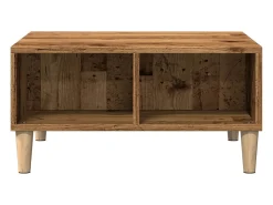 vidaxl Mesa de centro 60x60x30 cm derivados de madeira madeira velha^ Mesa De Centro