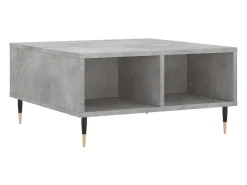 Discount vidaxl Mesa de centro 60x60x30 cm derivados de madeira cinza cimento Cinzento claro