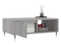 vidaxl Mesa de centro 90x60x35 cm derivados de madeira sonoma^ Mesa De Centro