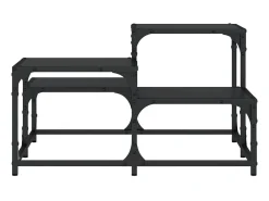 Mesa De Centro* Mesa de centro 68x68x40 cm derivados de madeira PT667295 Preto