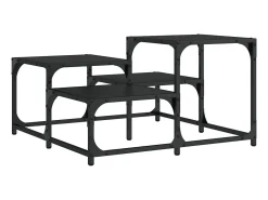 Mesa De Centro* Mesa de centro 68x68x40 cm derivados de madeira PT667295 Preto