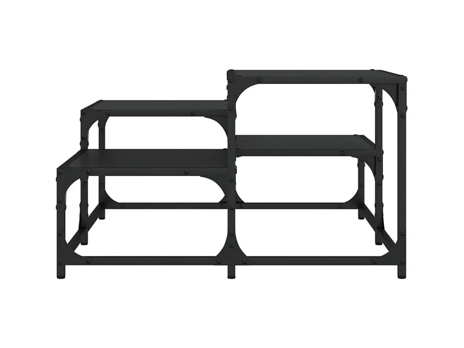 Mesa De Centro* Mesa de centro 68x68x40 cm derivados de madeira PT667295 Preto