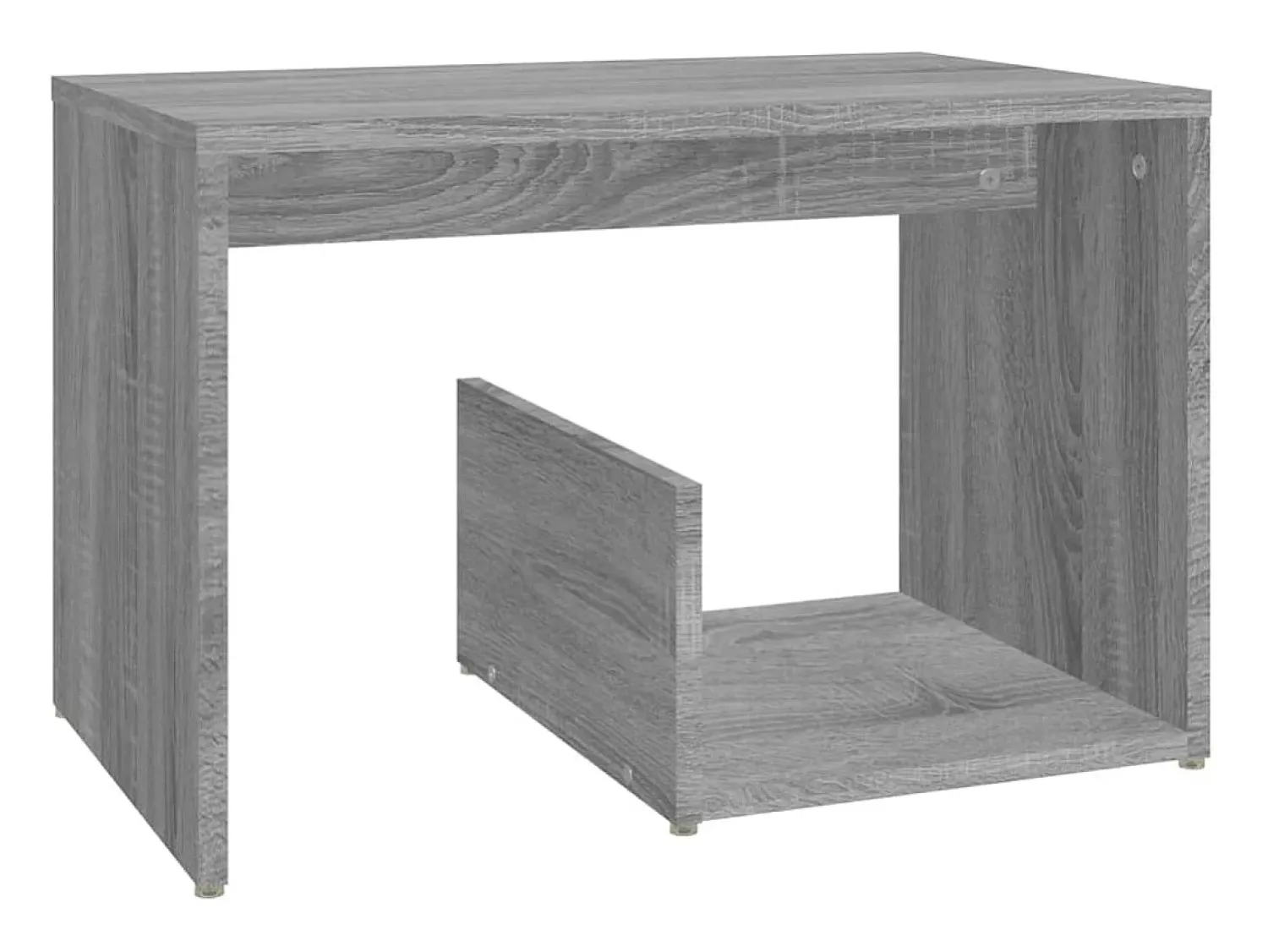Mesa De Centro* Mesa de centro 59x36x38 cm derivados de madeira sonoma PT673589 Cinzento
