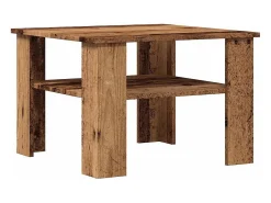 Mesa De Centro|vidaxl Mesa de centro 60x60x42 cm derivados de madeira madeira velha Natural claro
