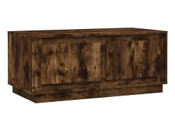 vidaxl Mesa de centro 102x50x44 cm derivados madeira carvalho fumado^ Mesa De Centro