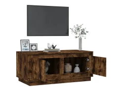 vidaxl Mesa de centro 102x50x44 cm derivados madeira carvalho fumado^ Mesa De Centro
