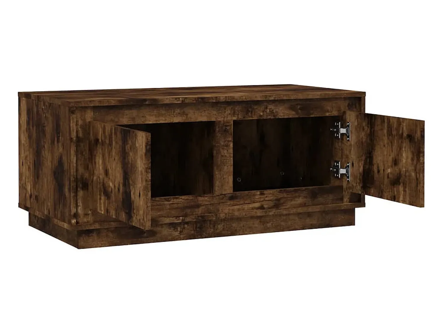 vidaxl Mesa de centro 102x50x44 cm derivados madeira carvalho fumado^ Mesa De Centro