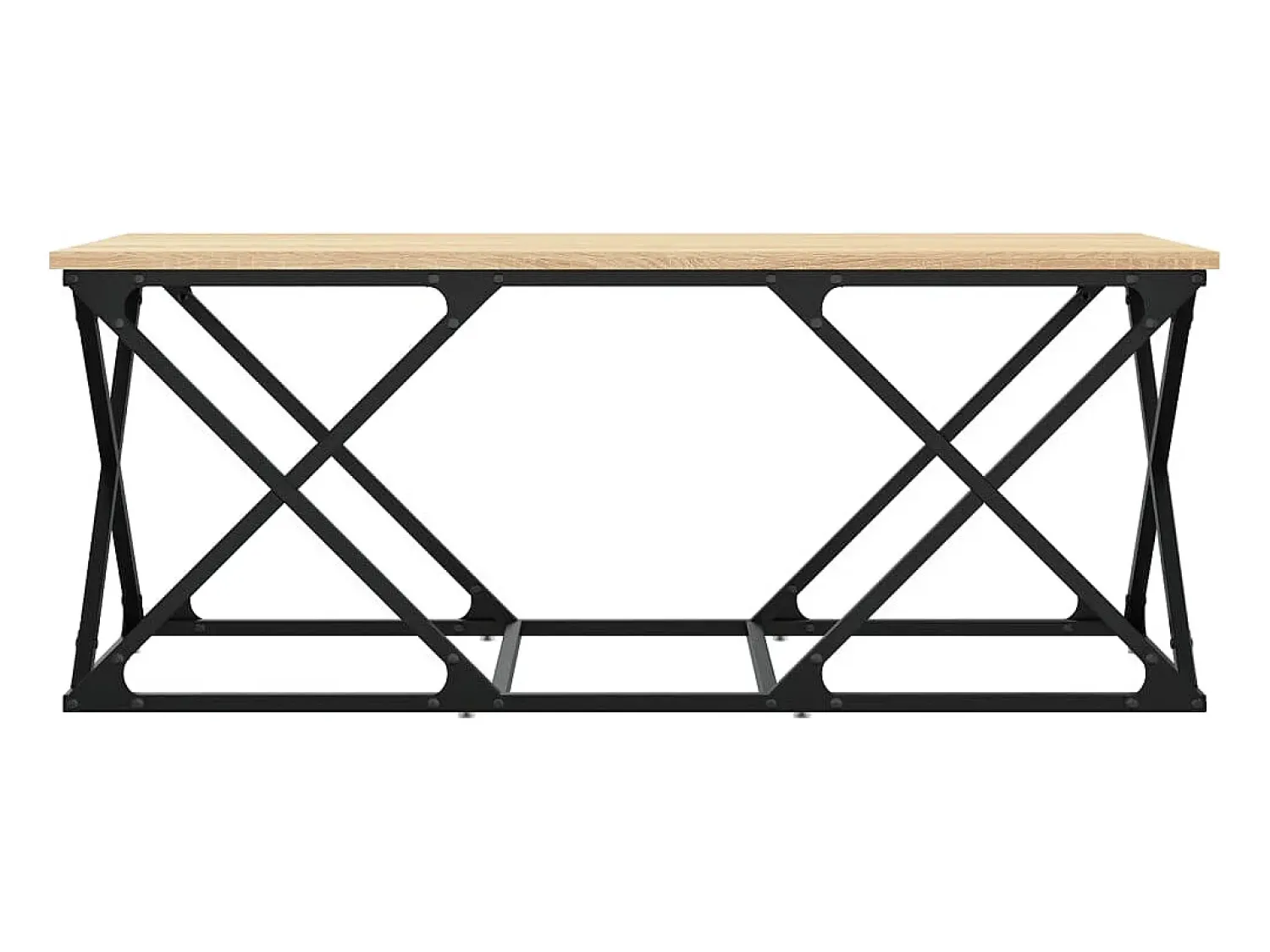 Mesa De Centro|vidaxl Mesa de centro 100x49x40 cm derivados madeira carvalho sonoma Castanho