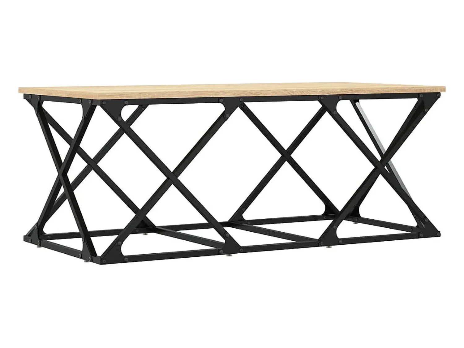 Mesa De Centro|vidaxl Mesa de centro 100x49x40 cm derivados madeira carvalho sonoma Castanho