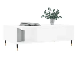 Mesa De Centro| Mesa de centro 104x60x35 cm derivados de madeira PT303871 Branco