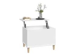New Mesa de centro 60x44,5x45 cm derivados de madeira PT641911 Branco