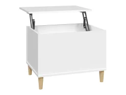 New Mesa de centro 60x44,5x45 cm derivados de madeira PT641911 Branco