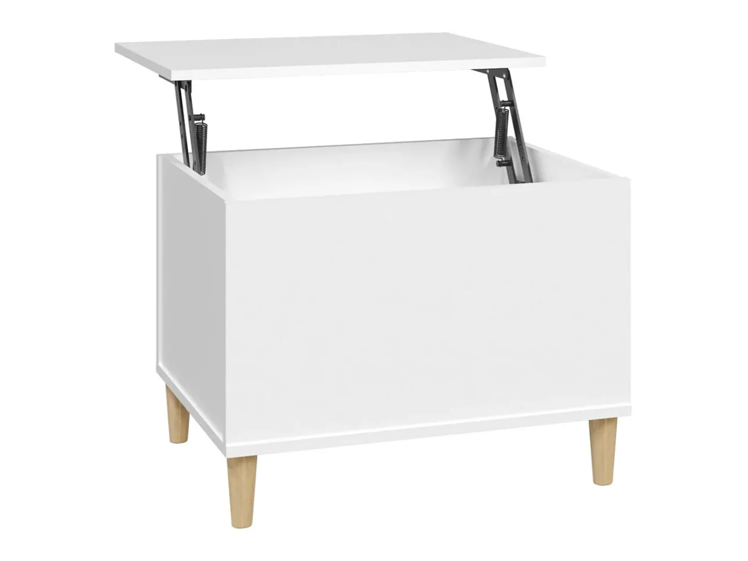 New Mesa de centro 60x44,5x45 cm derivados de madeira PT641911 Branco