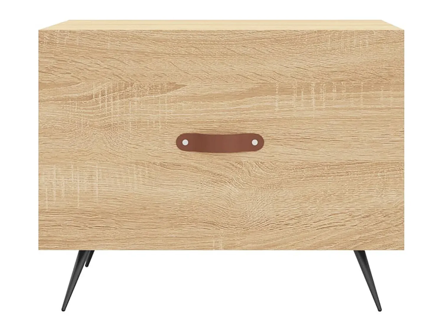 Mesa De Centro| Mesa de centro 50x50x40 cm derivados de madeira carvalho sonoma PT691156 Castanho