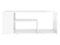 Mesa De Centro|vidaxl Mesa de centro 100x50x40 cm derivados madeira brilhante Branco