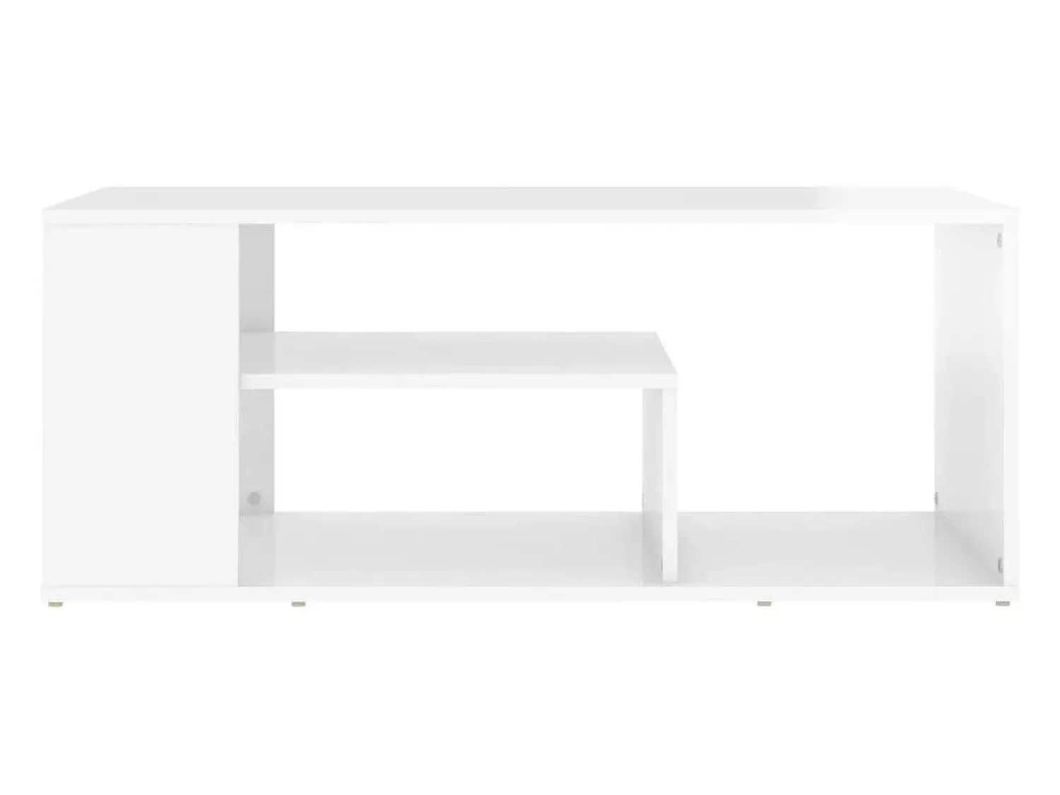Mesa De Centro|vidaxl Mesa de centro 100x50x40 cm derivados madeira brilhante Branco
