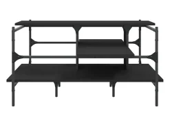 Mesa De Centro*vidaxl Mesa de centro 100x100x48,5 cm derivados de madeira Preto