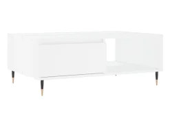 New Mesa de centro 90x60x35 cm derivados de madeira PT228540 Branco