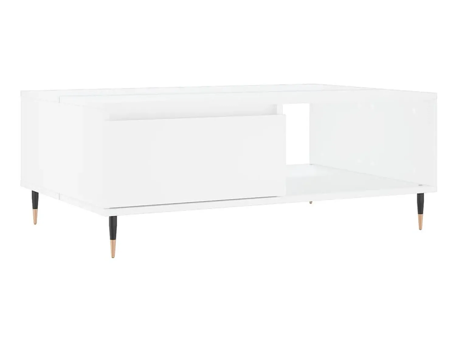 New Mesa de centro 90x60x35 cm derivados de madeira PT228540 Branco